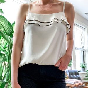 Ann Taylor Loft Ruffle Tank